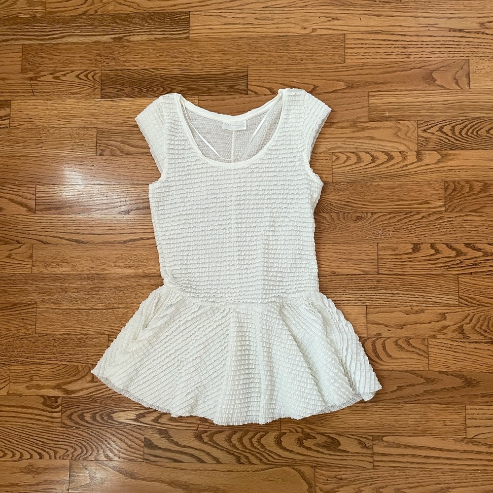 Zara cream peplum